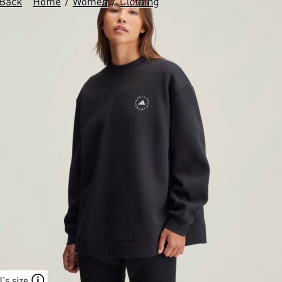 Stella McCartney x adidas Loose Sweatshirt • White S • Minimalist Street Style - Picture 1 of 16